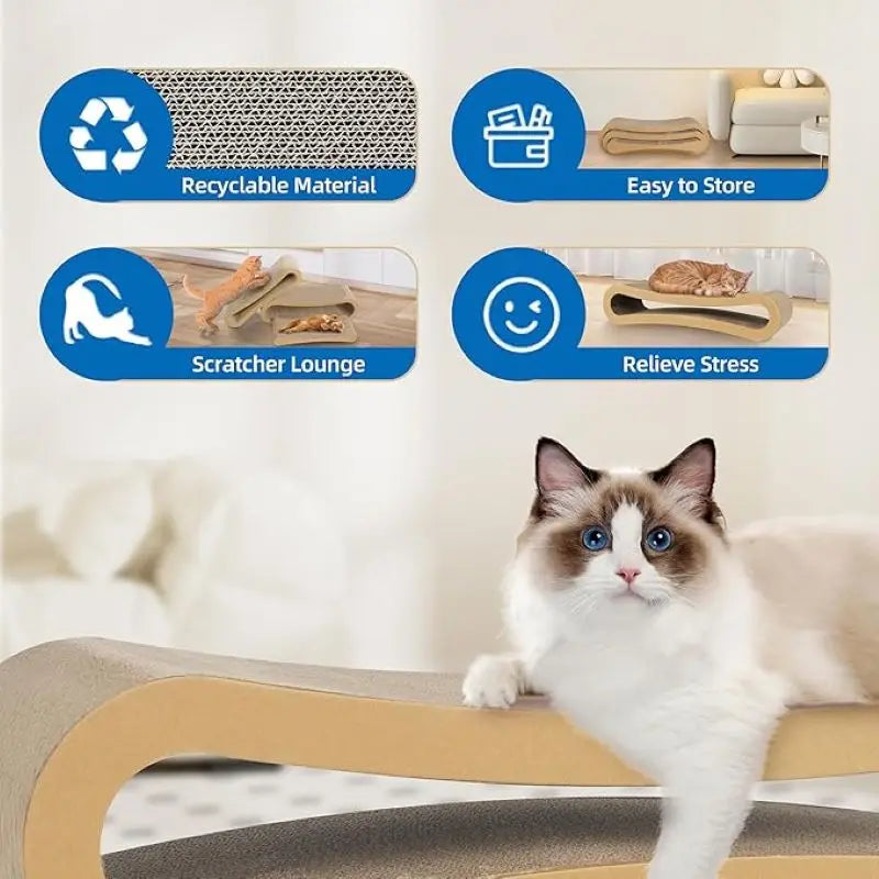 3 in 1 Cat Scratcher Cardboard,