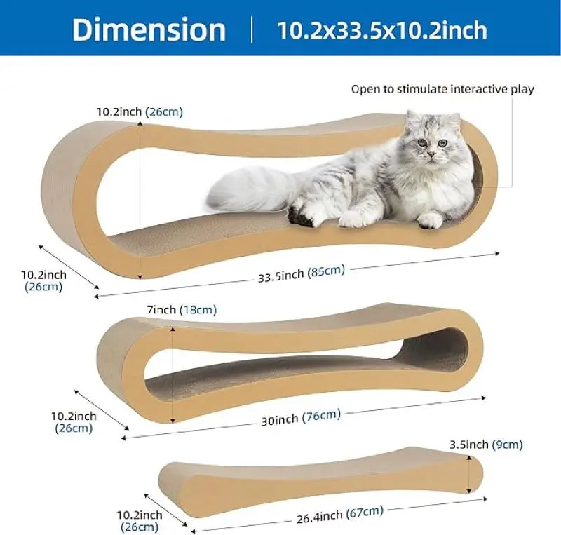 3 in 1 Cat Scratcher Cardboard,