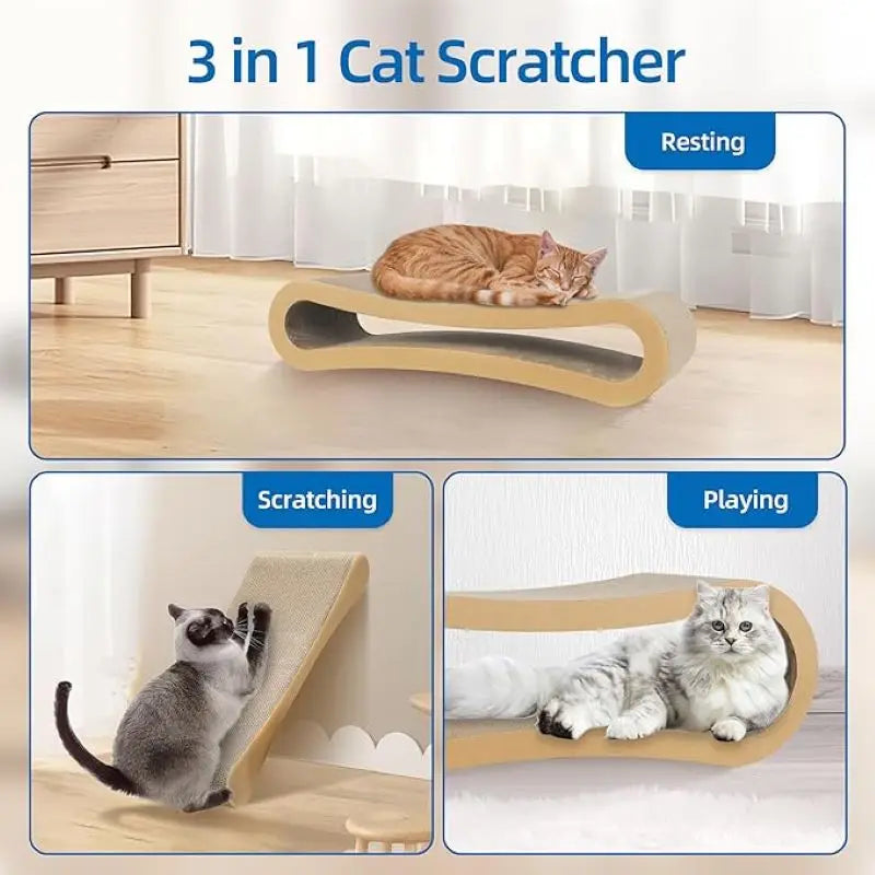 3 in 1 Cat Scratcher Cardboard,