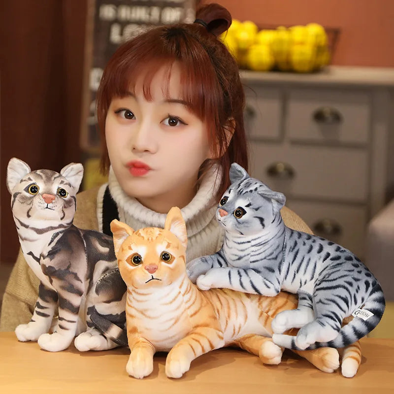 29cm Simulation American Shorthai &Siamese Cat