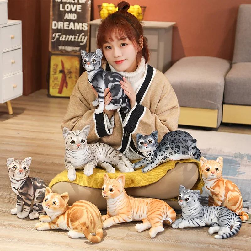 29cm Simulation American Shorthai &Siamese Cat