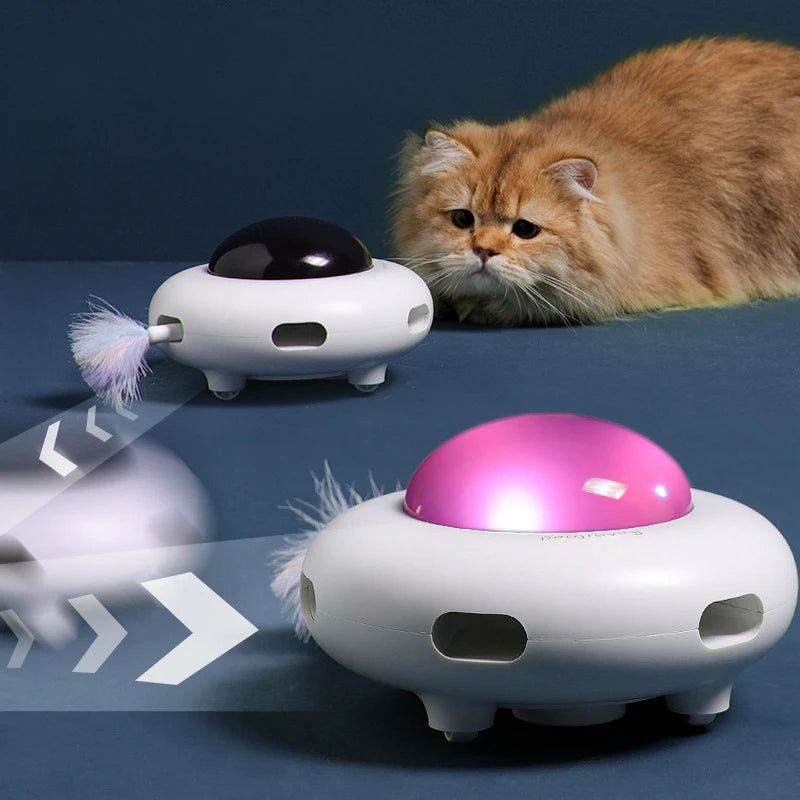 Pet Electronic UFO Smart Funny Cat Turntable Toy