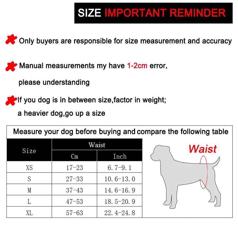 3pcs Washable Male Dog Diapers