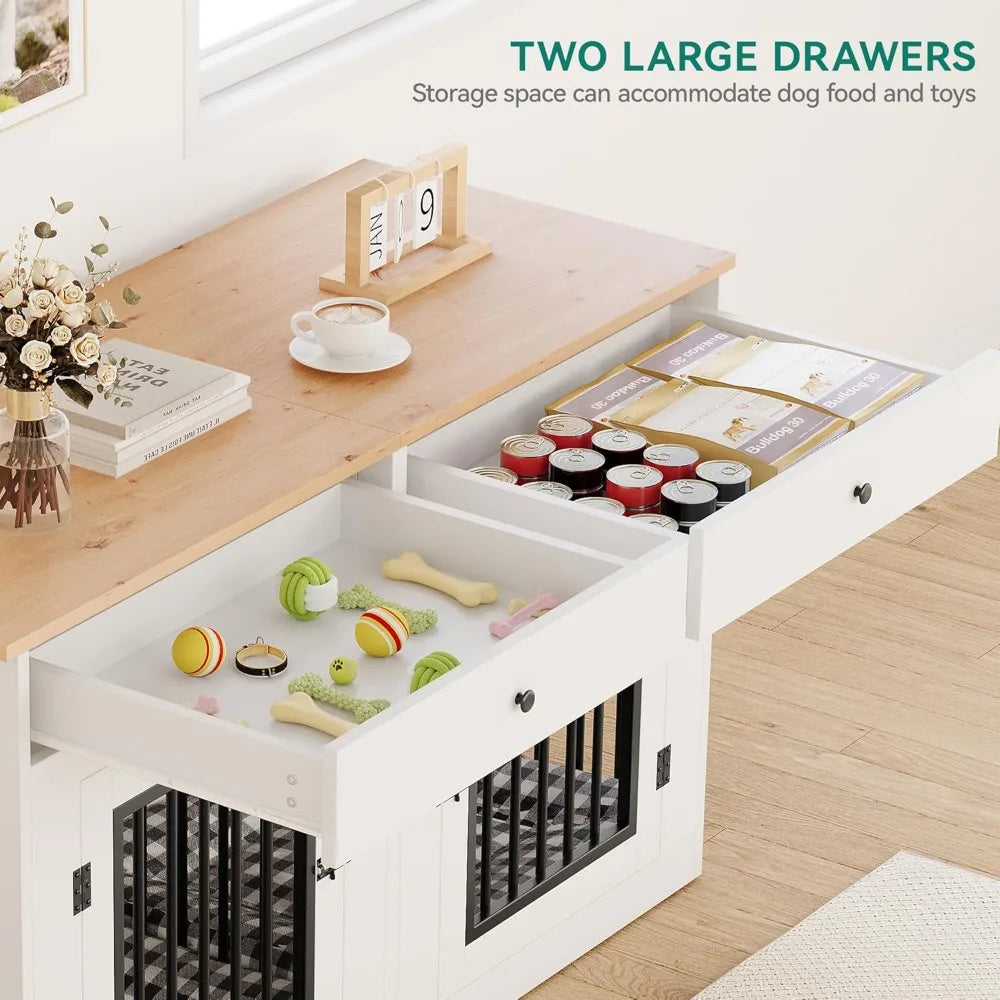 60" Wooden Dog Crate