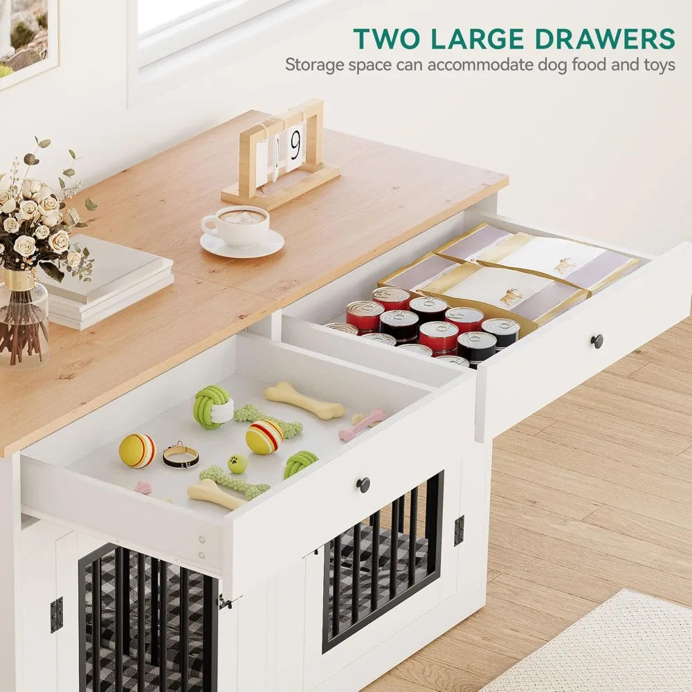 60" Wooden Dog Crate