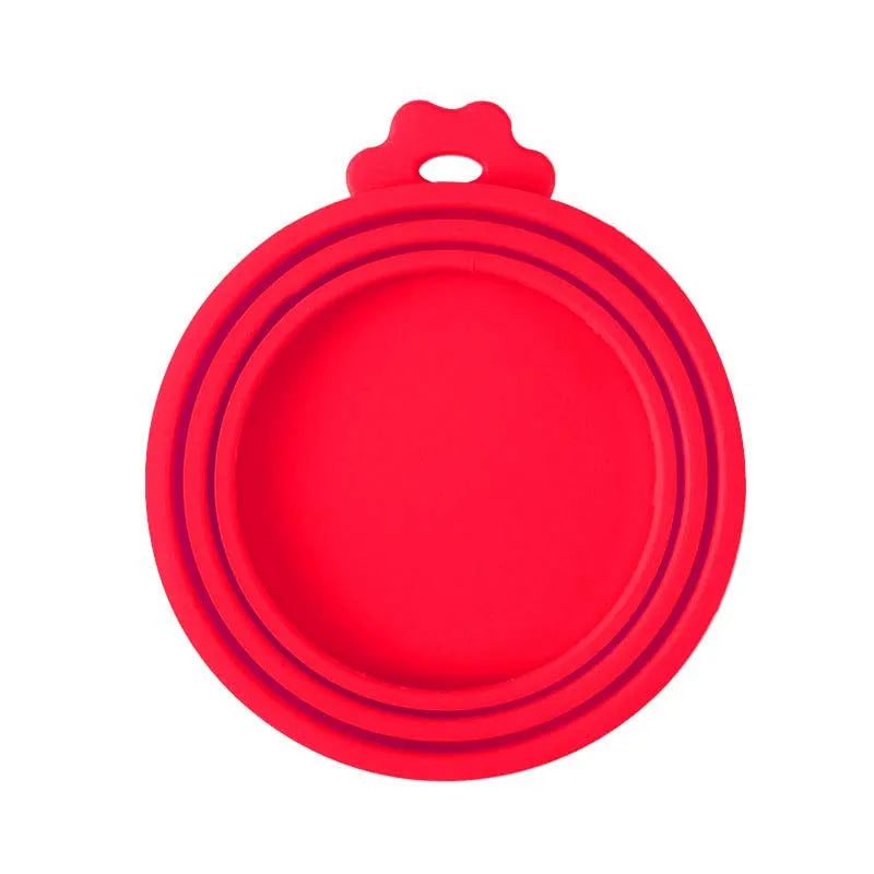 A set Reusable Pet Food Can Cover