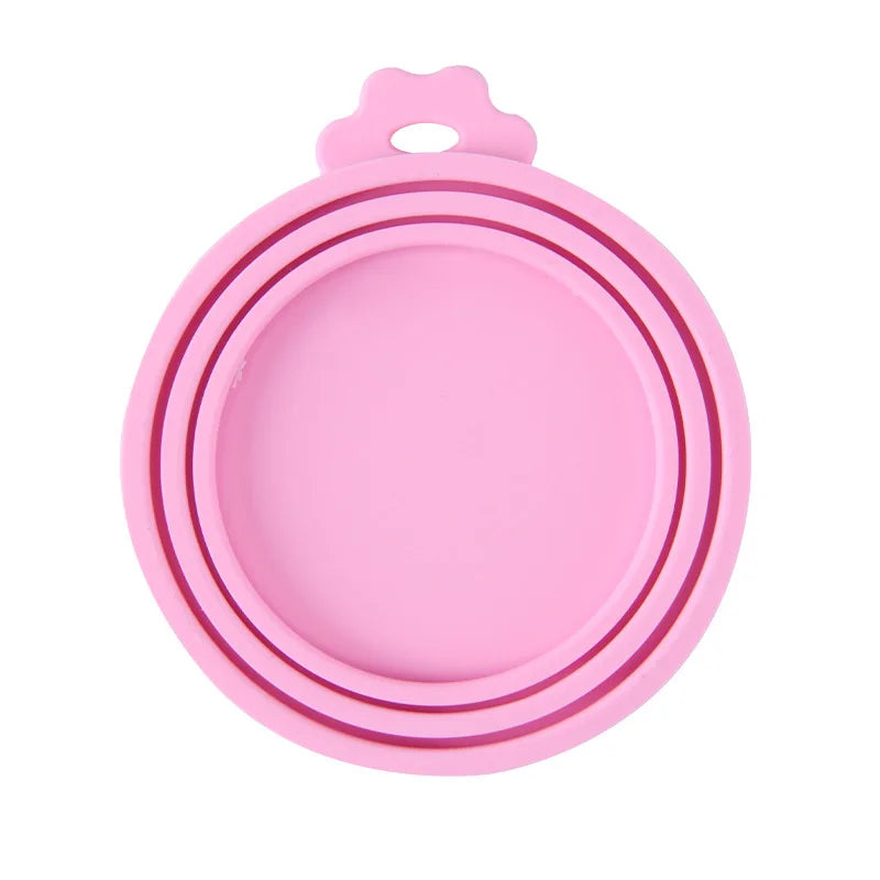 A set Reusable Pet Food Can Cover