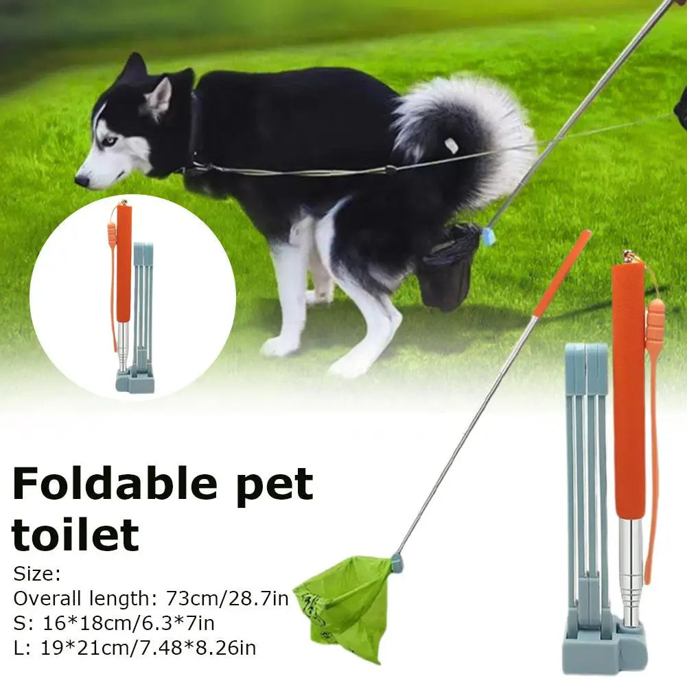 28.7-inch Long Handle Steel Dog Cat Pet Poop Scoop