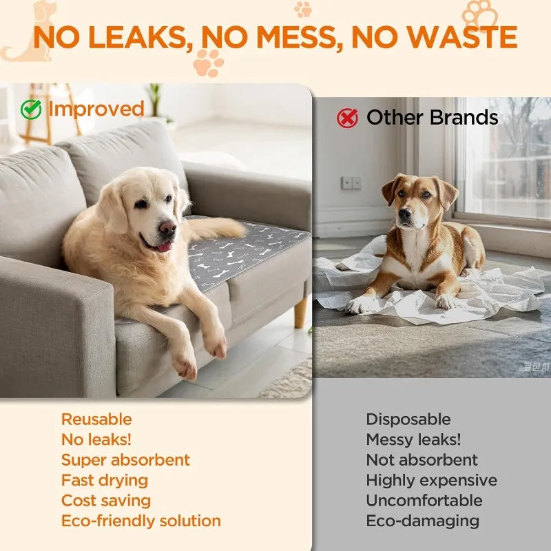 2 packs of reusable dog pads