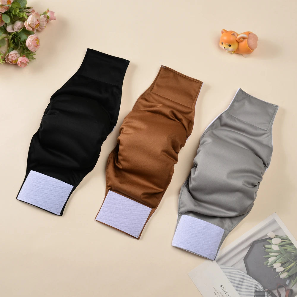 3pcs Washable Male Dog Diapers