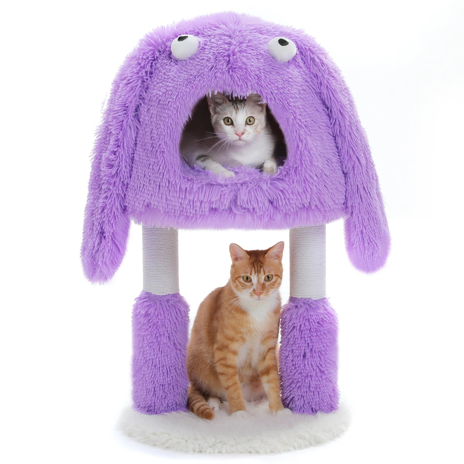 2 in 1 Cat Tree with Natural Sisal Scratching Posts