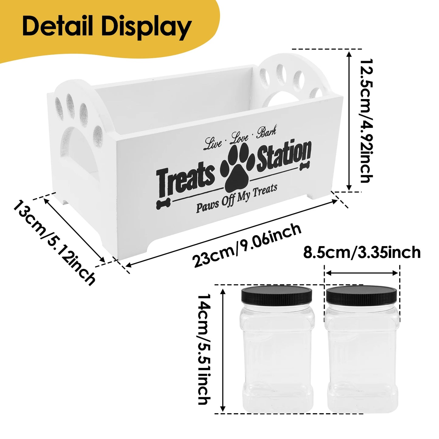 3Pcs Pet Food Storage Container
