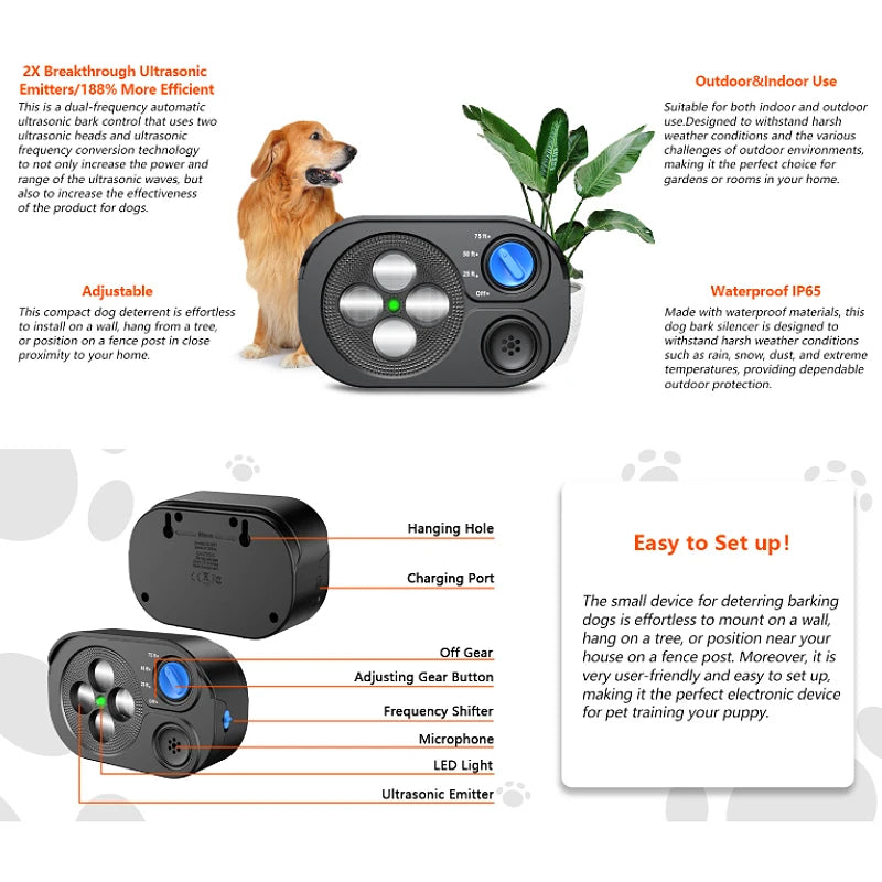 2025 New Ultrasonic Barking Stop Device,