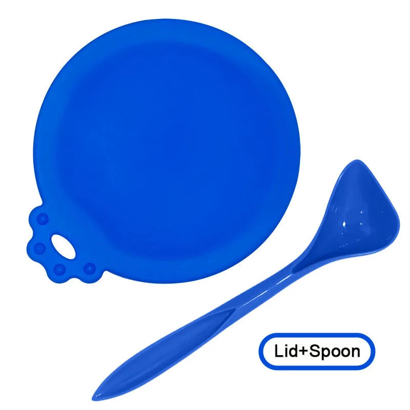 A set Reusable Pet Food Can Cover