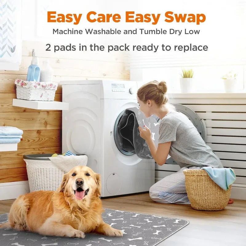 2 packs of reusable dog pads