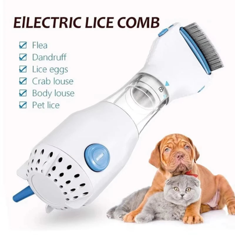 Electric Pet Lice/Flea Remover Comb