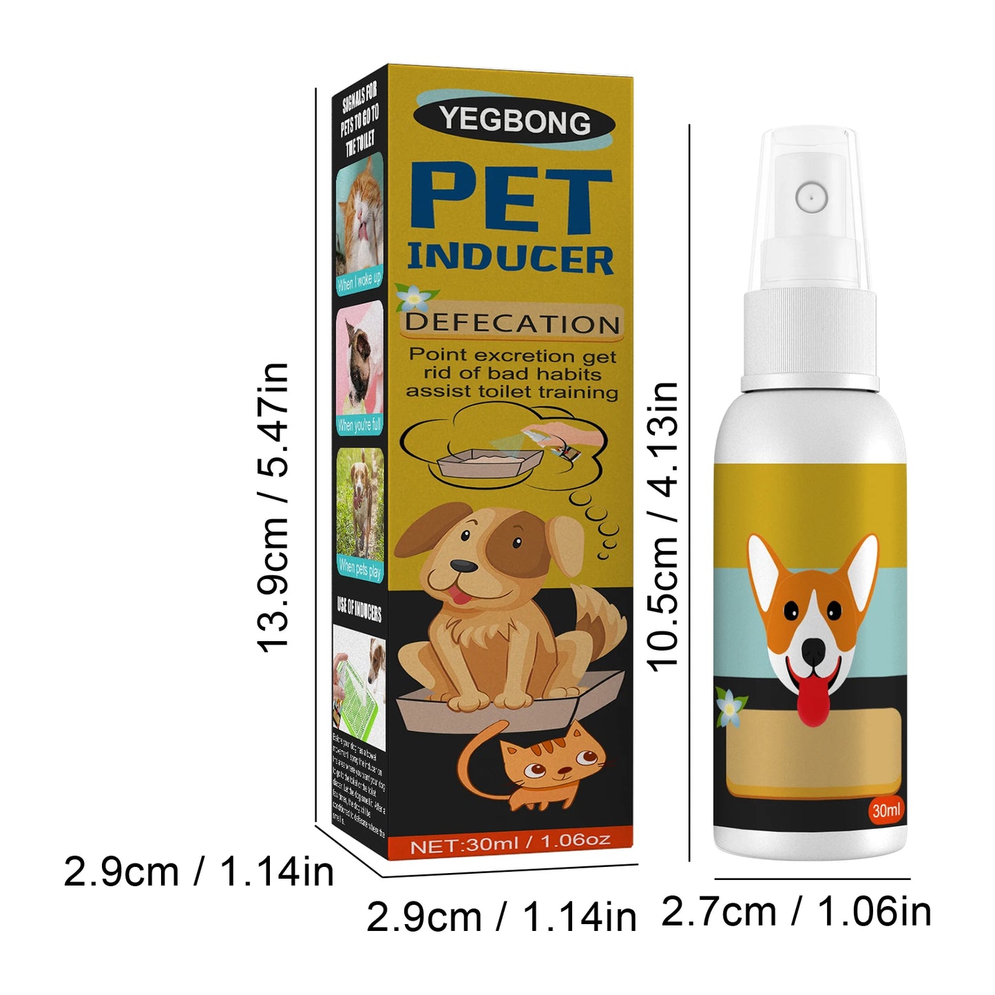 Dog Potty Training Spray Cats Kitten Outdoor Urine Poops Stool Location Helps Puppies Toilet Pet Positioning Defecation Inducer