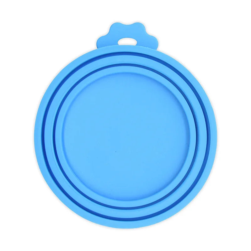 A set Reusable Pet Food Can Cover