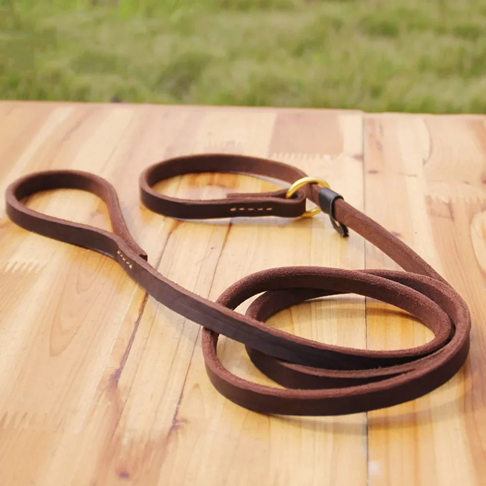 Genuine Leather Dog Leash