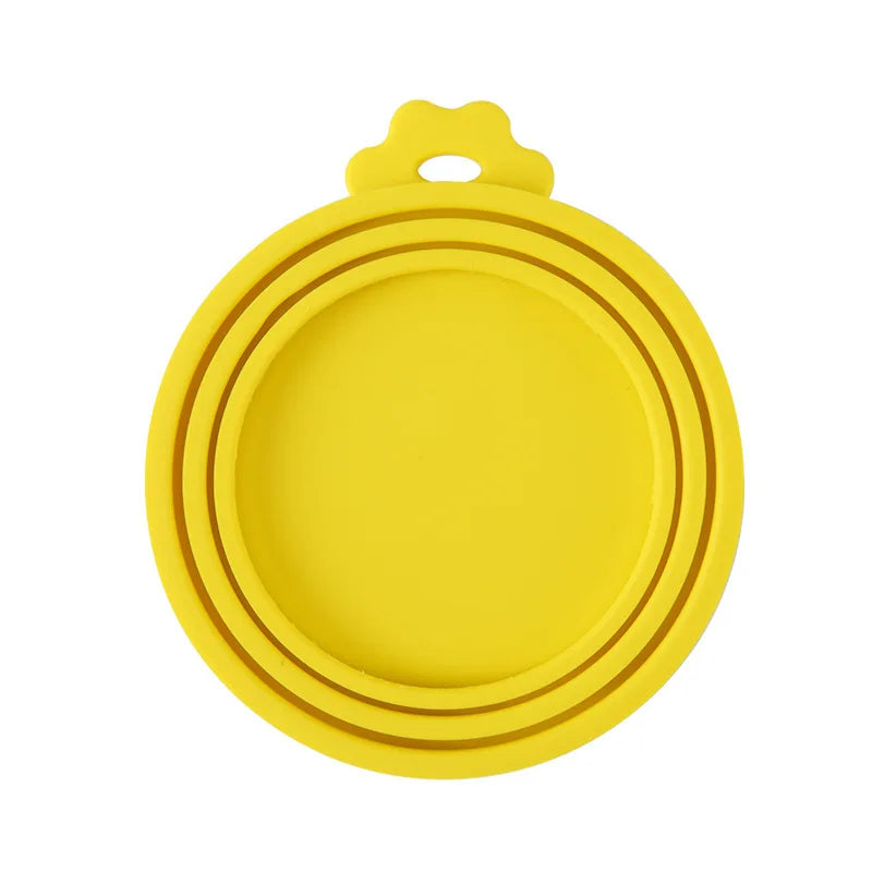 A set Reusable Pet Food Can Cover