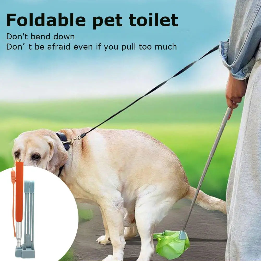 28.7-inch Long Handle Steel Dog Cat Pet Poop Scoop