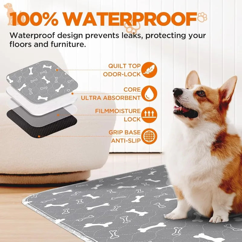 2 packs of reusable dog pads