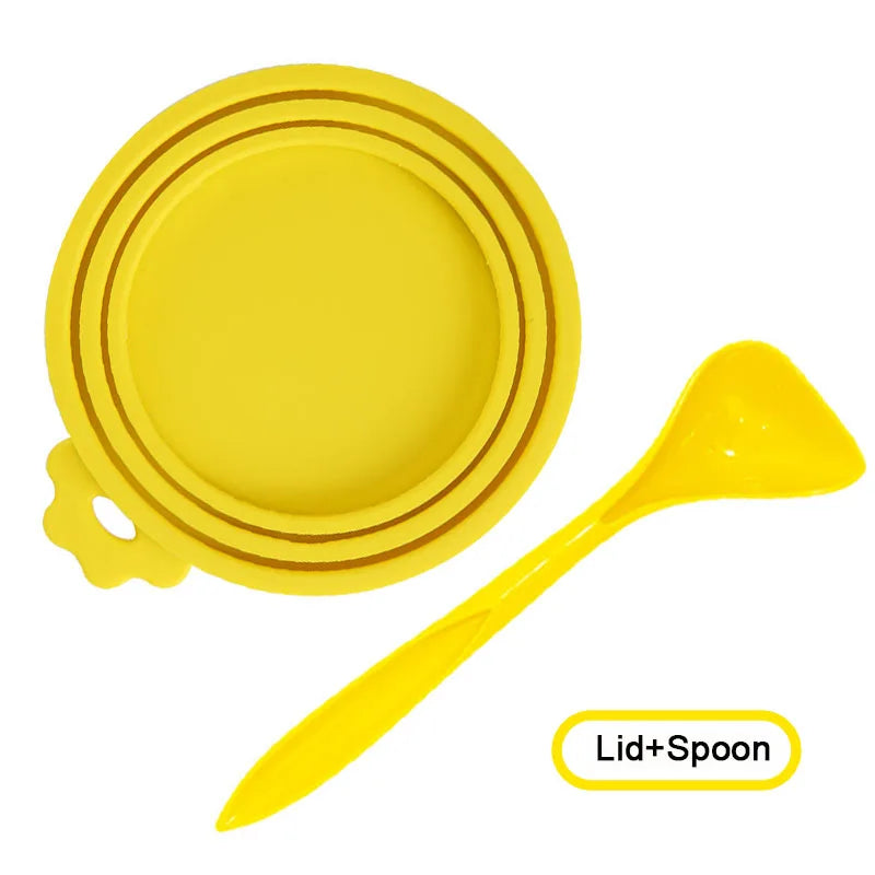 A set Reusable Pet Food Can Cover