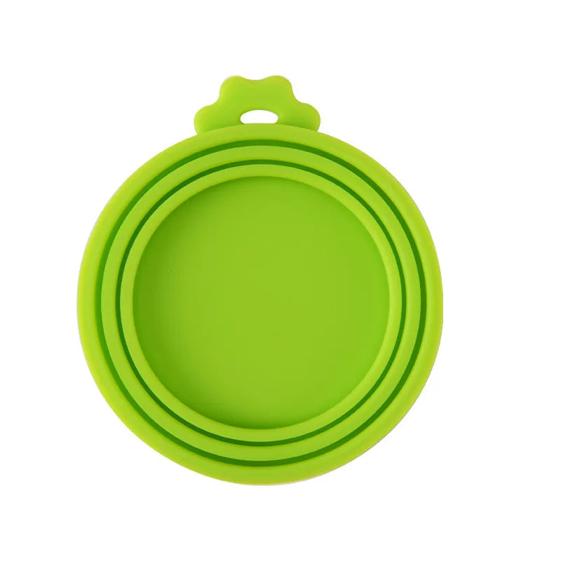 A set Reusable Pet Food Can Cover