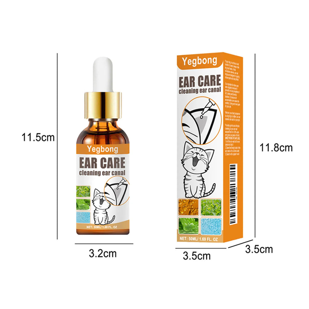 Pet Ear Mite Deodorant Ear Cleaner