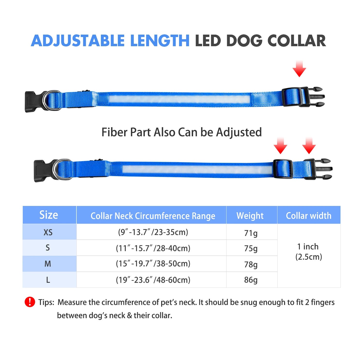 Luminous dog collar