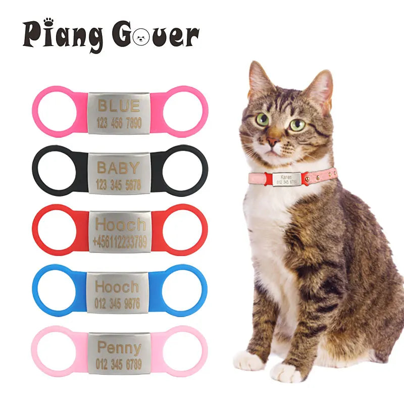 Silicone Engraved Pet ID Accessories