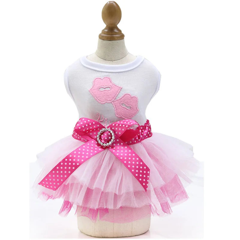 Spring Dog Lace Dress