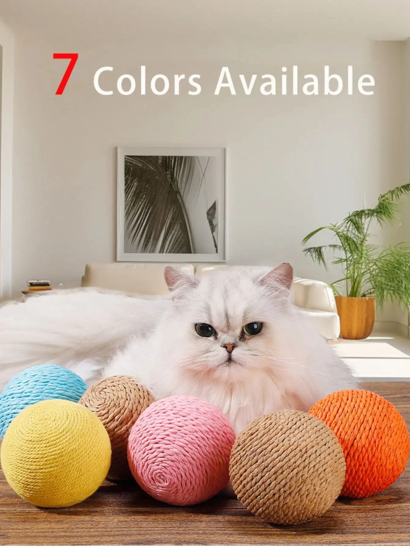 10CM Interactive Sisal Cat Scratching Ball