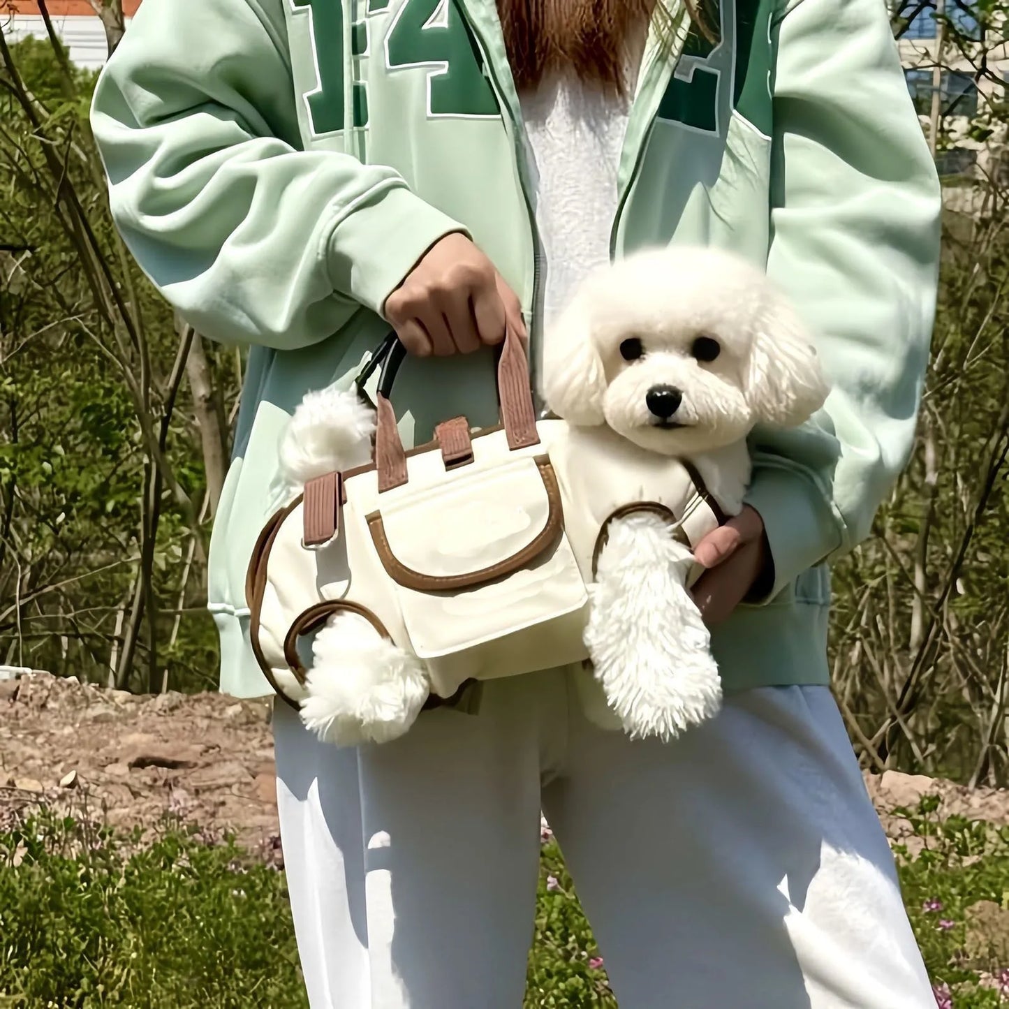 Portable Dog Bag Crossbody shoulder Bag