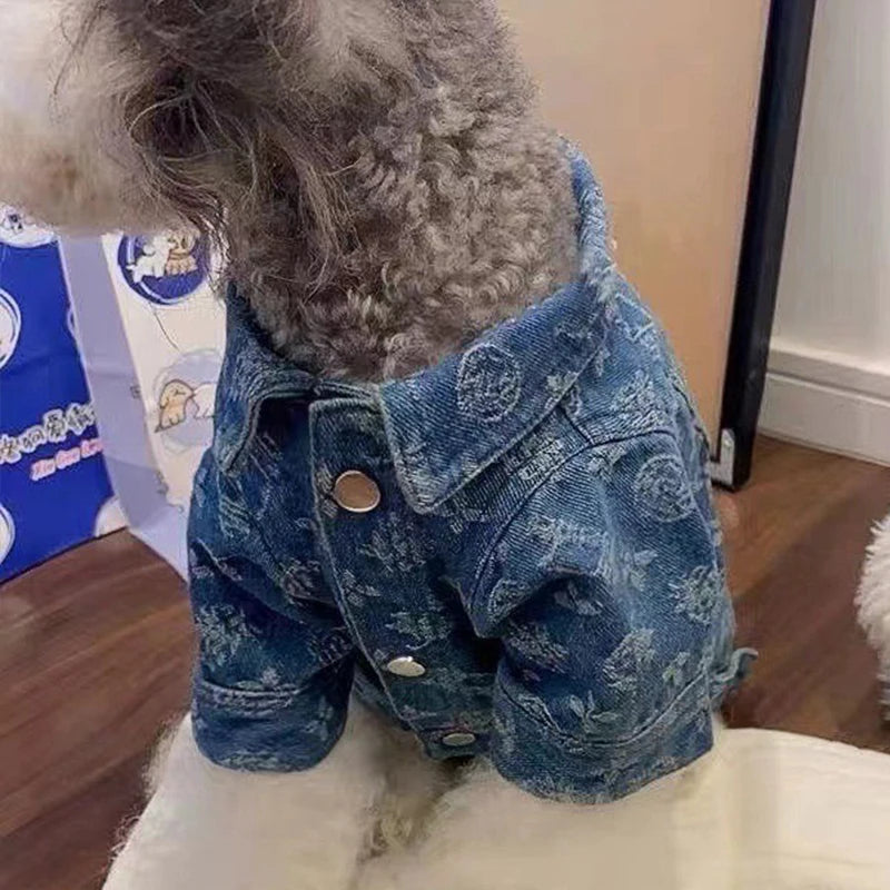 Printing Denim Clothes for Small Medium Dogs