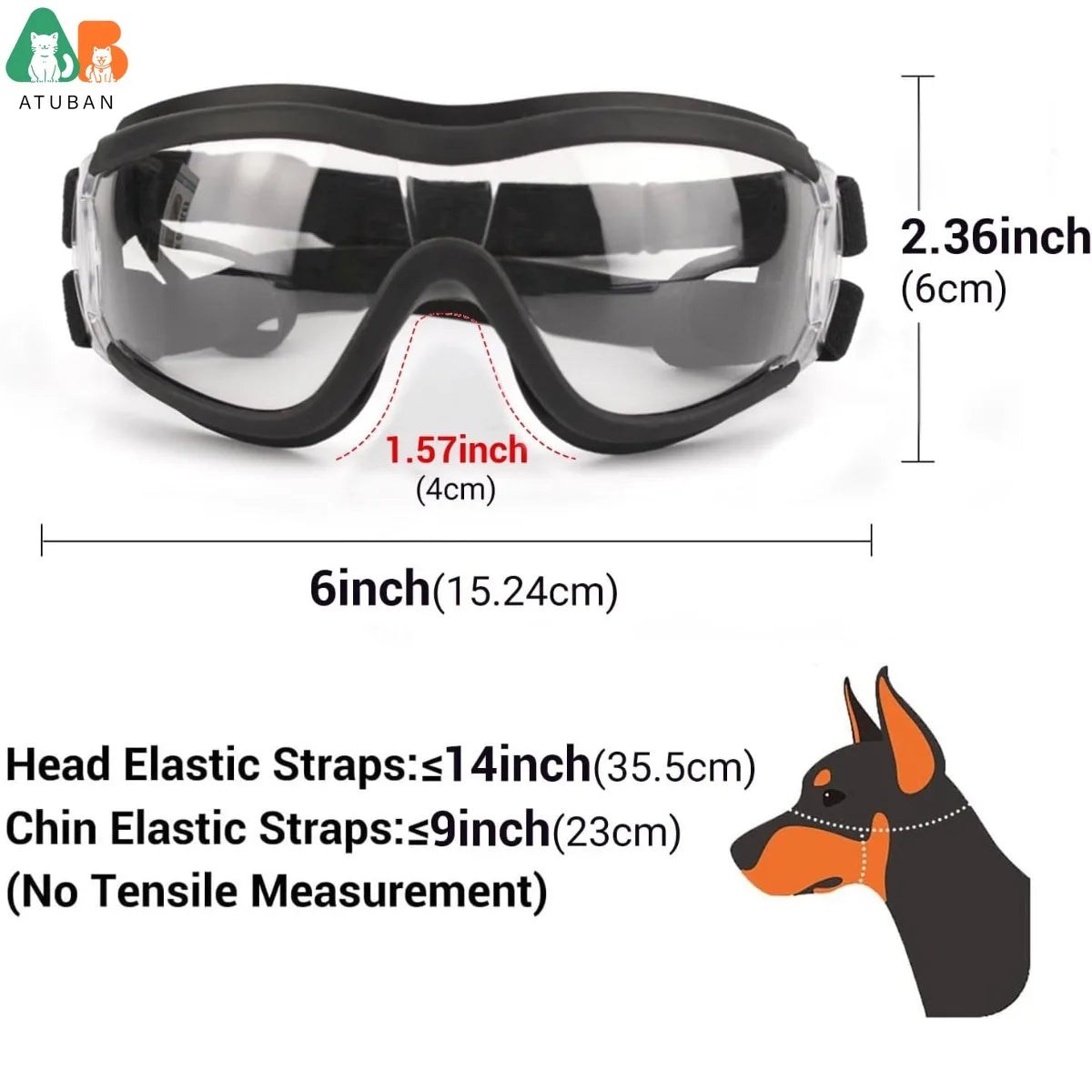 ATUBAN Dog Helmet & Goggles