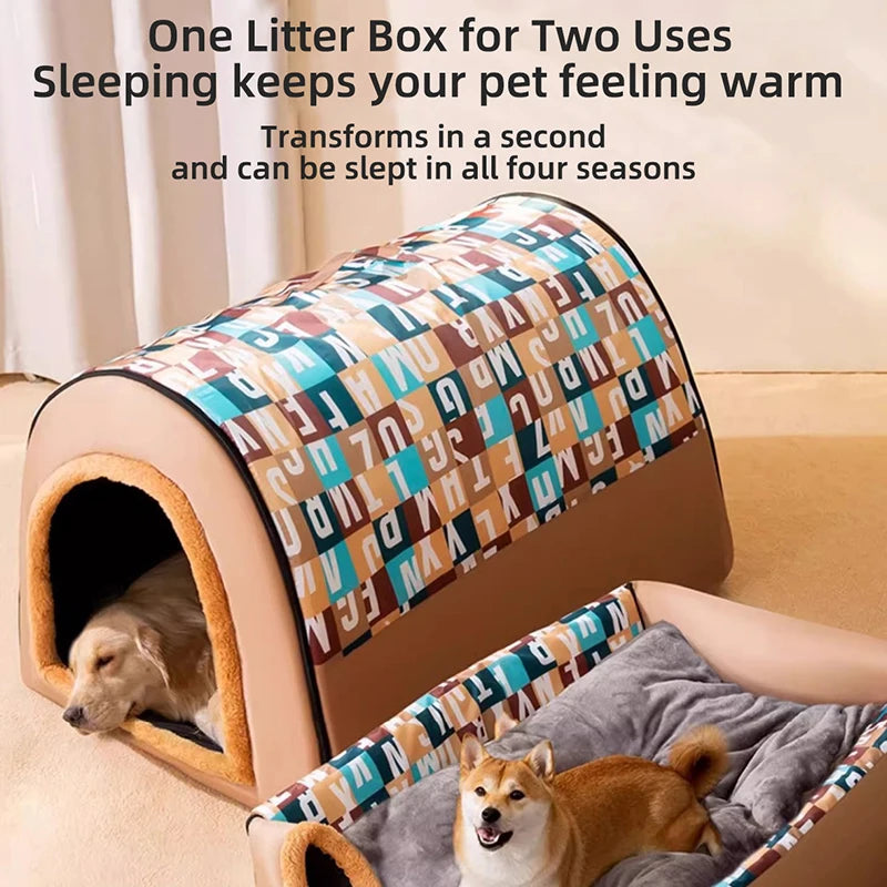 2024 New Dog Kennel Winter Warm
