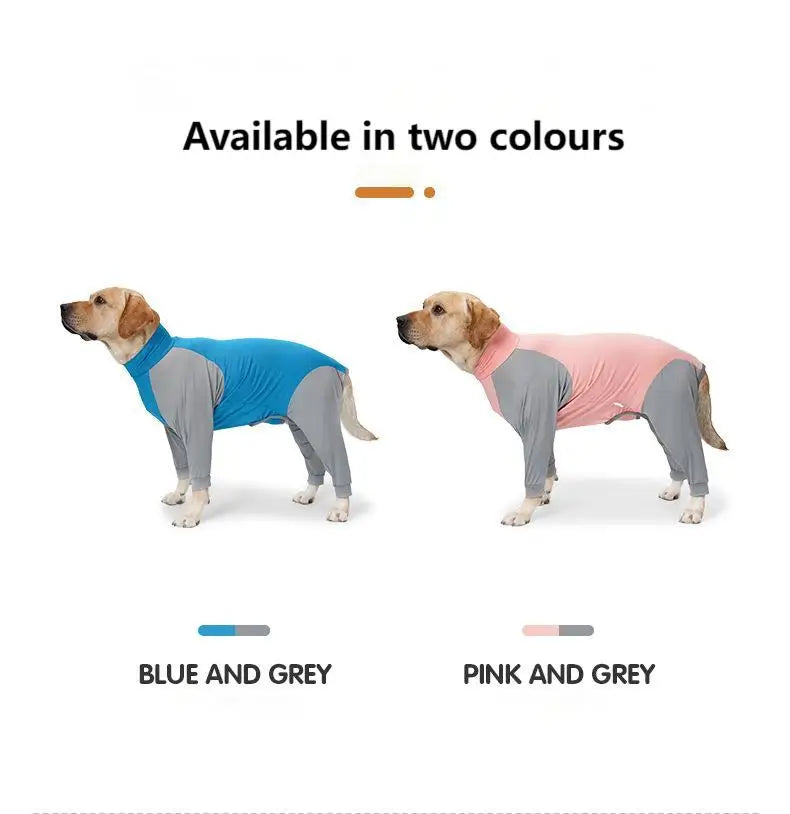 Double color blocking comfortable all-season pet dog suit