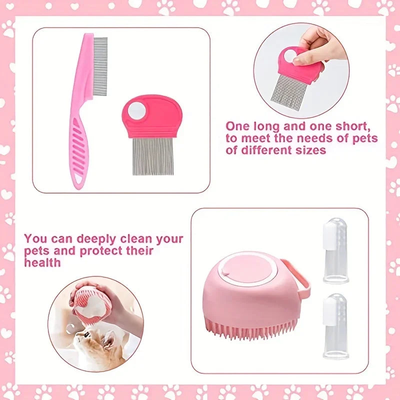 8Pcs Cat Brush Beauty Kit