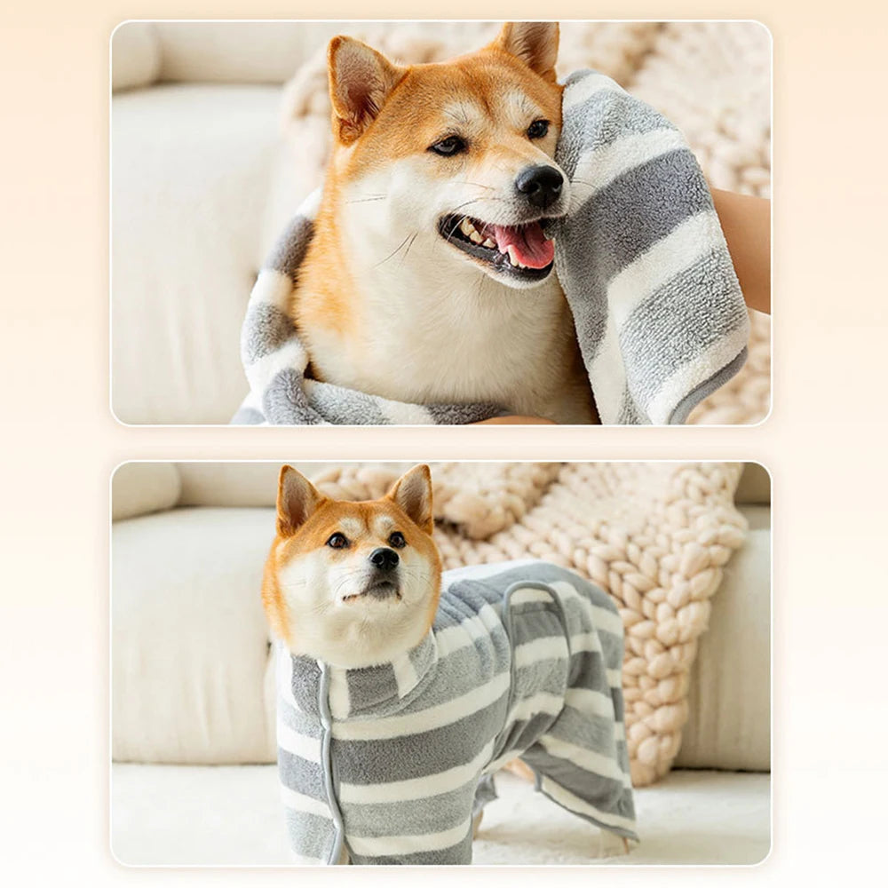 1PC Dog Bathrobe Oversized