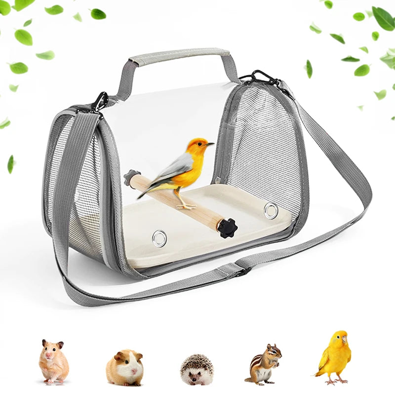 Portable Bird Travel Bag With Stand