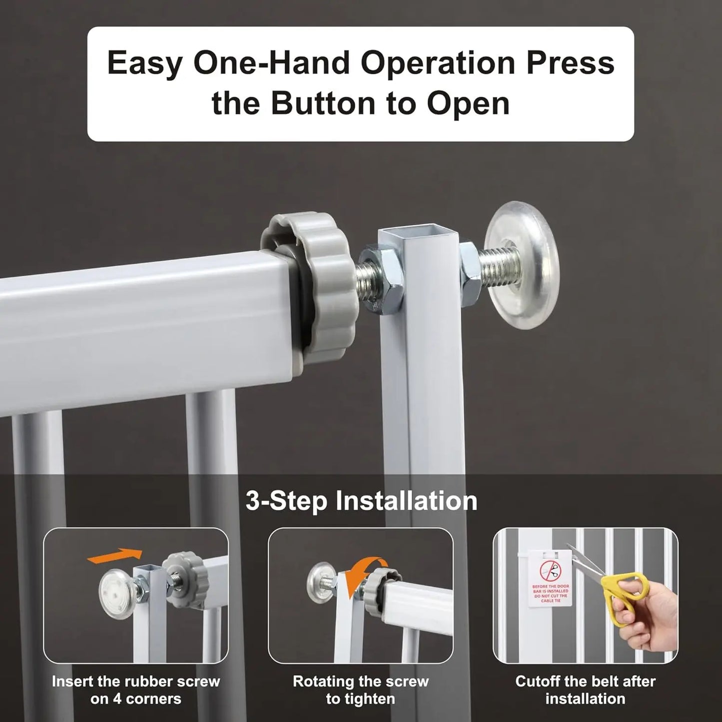 51.18" Extra Tall Cat Gate