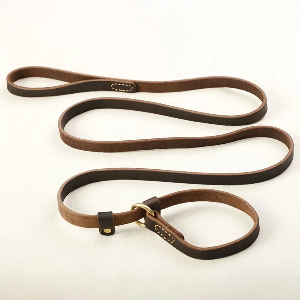 Genuine Leather Dog Leash