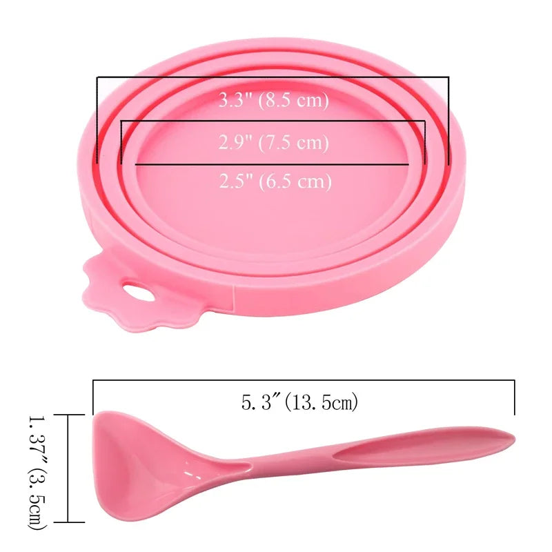 2pcs/set Reusable Pet Food Can Cover