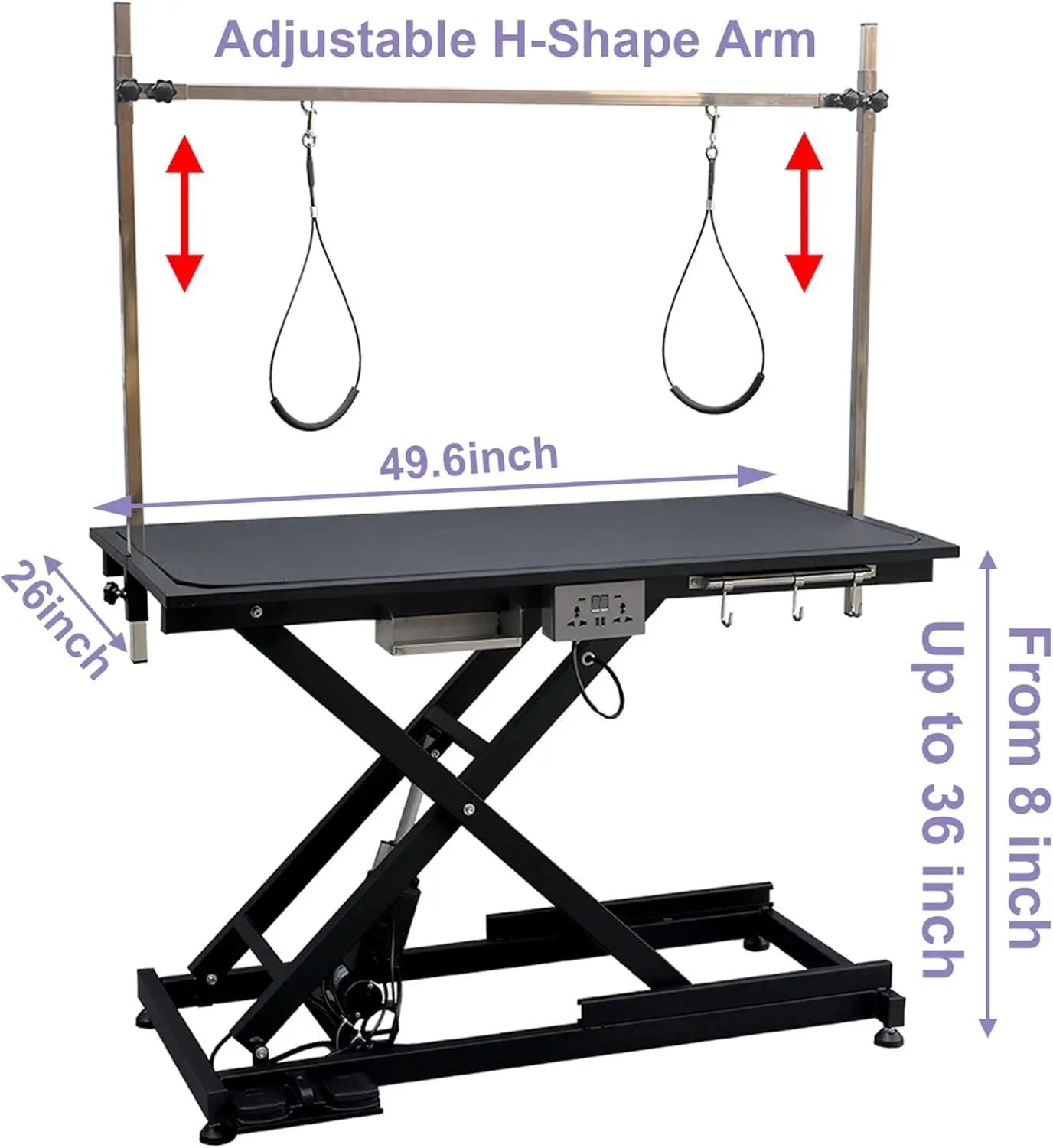 Lift Pet Grooming Table Heavy Duty Professional X-Type






 Electric Lift Dog Grooming