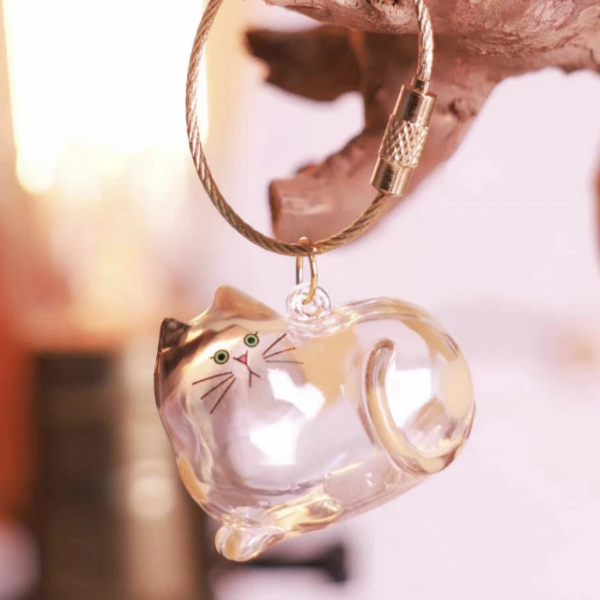 Ginger Cat Keychain Pendant