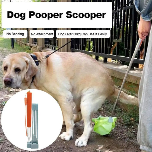 28.7-inch Long Handle Steel Dog Cat Pet Poop Scoop