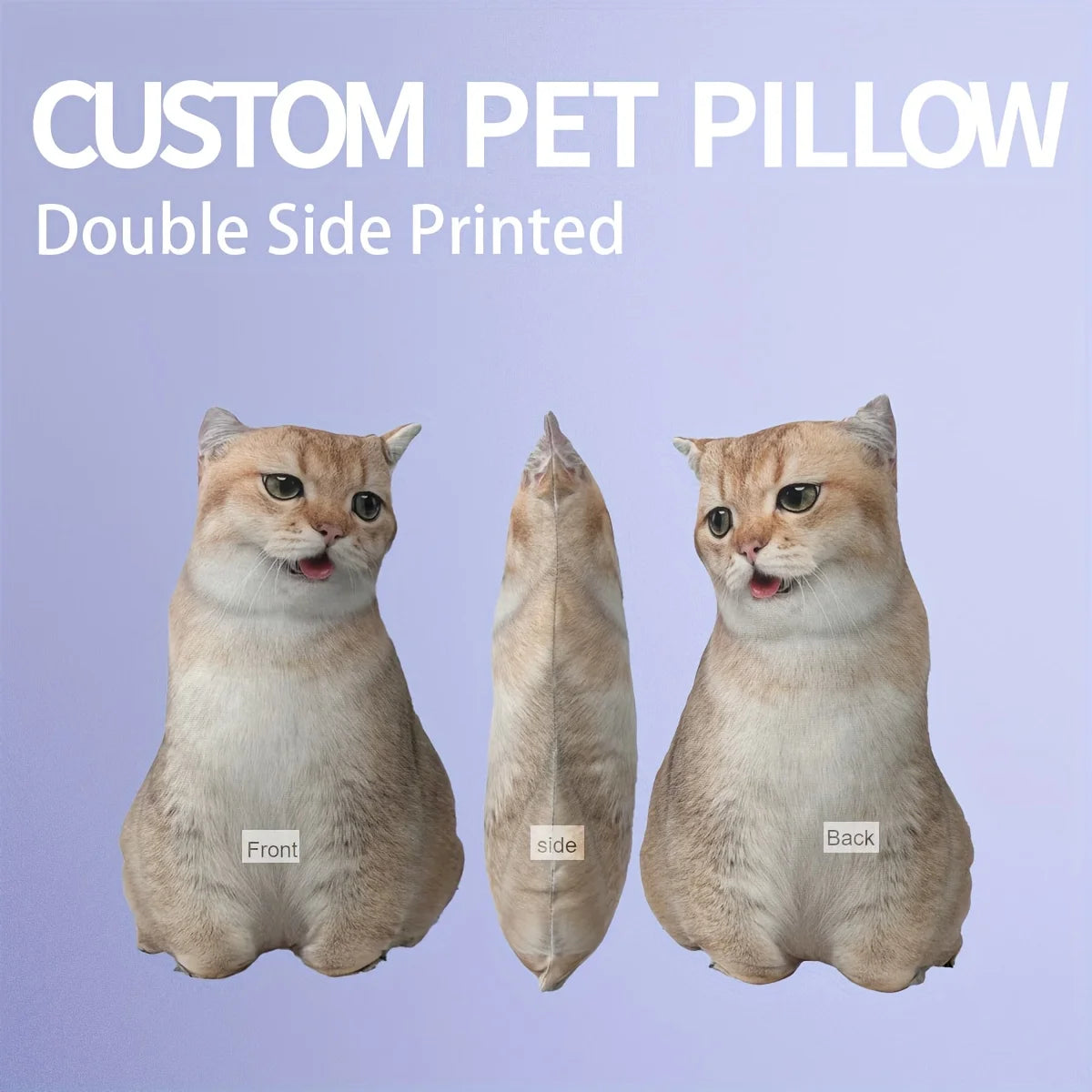 A customizable pet pillow