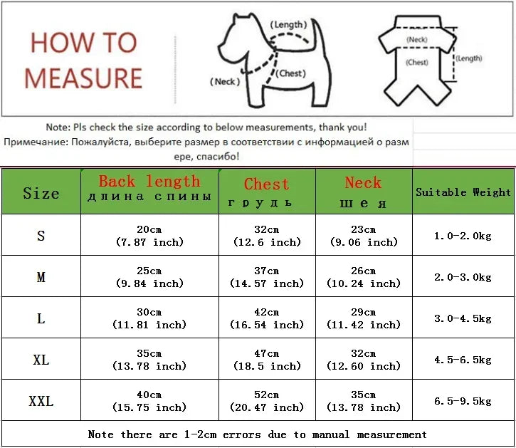 Thicken Warm Dog Jumpsuit