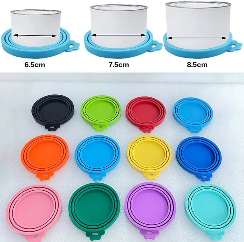 2pcs/set Reusable Pet Food Can Cover